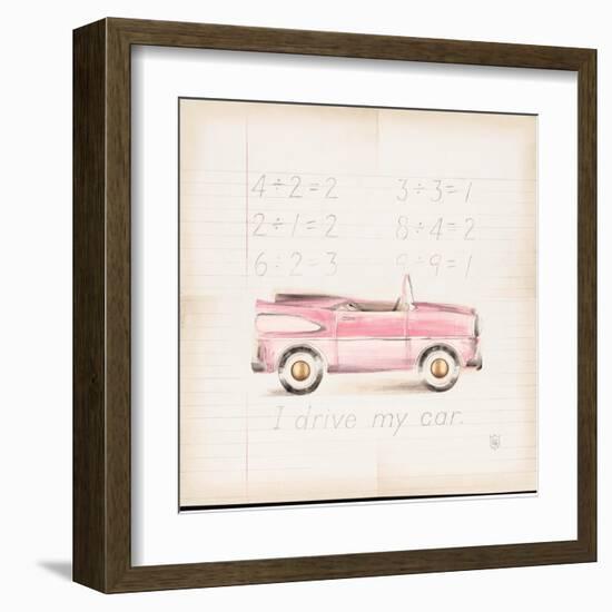 Pink Car-Lauren Hamilton-Framed Art Print