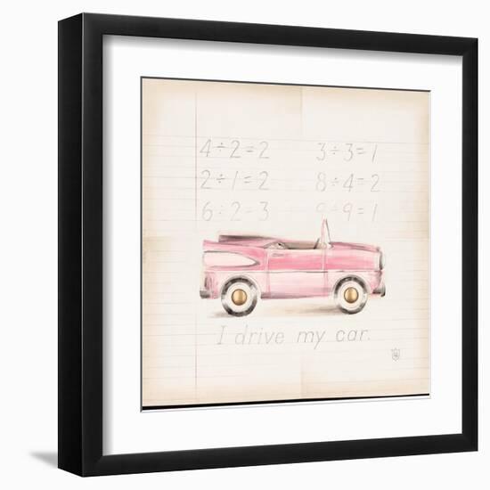 Pink Car-Lauren Hamilton-Framed Art Print