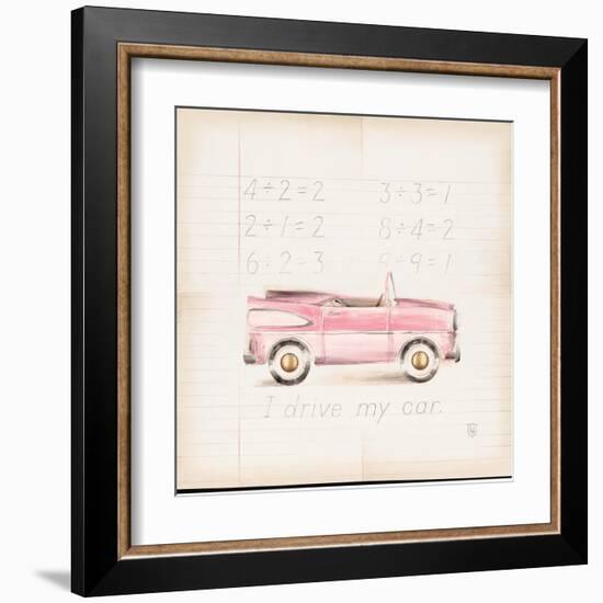 Pink Car-Lauren Hamilton-Framed Art Print