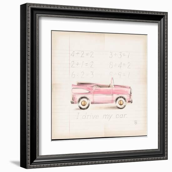 Pink Car-Lauren Hamilton-Framed Art Print