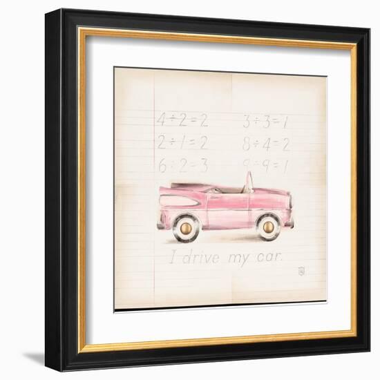 Pink Car-Lauren Hamilton-Framed Art Print