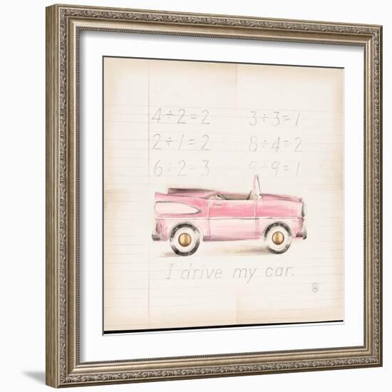 Pink Car-Lauren Hamilton-Framed Art Print