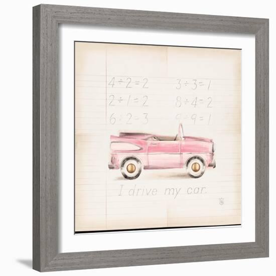 Pink Car-Lauren Hamilton-Framed Art Print