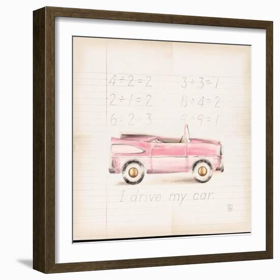 Pink Car-Lauren Hamilton-Framed Art Print