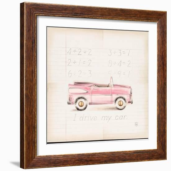 Pink Car-Lauren Hamilton-Framed Art Print