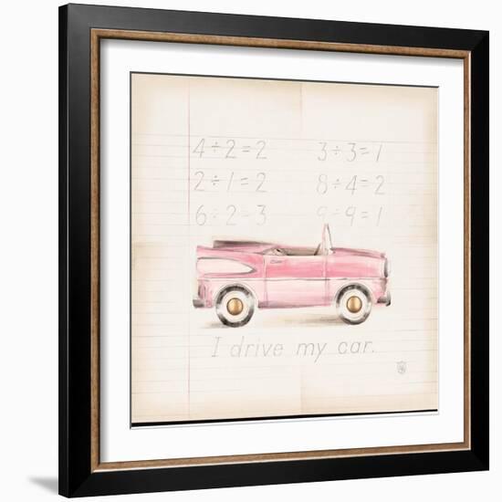 Pink Car-Lauren Hamilton-Framed Art Print