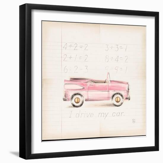 Pink Car-Lauren Hamilton-Framed Art Print