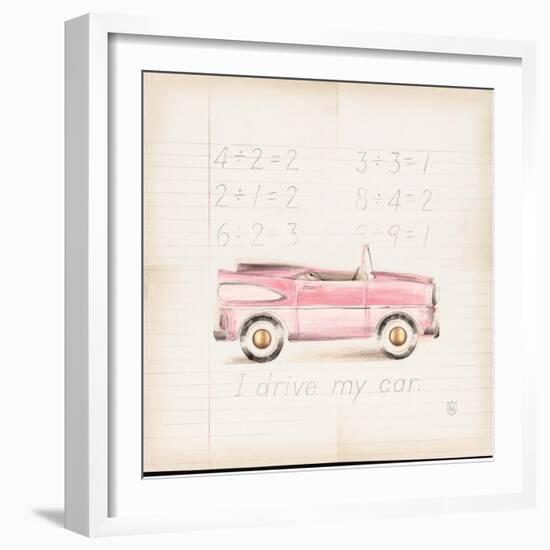 Pink Car-Lauren Hamilton-Framed Art Print