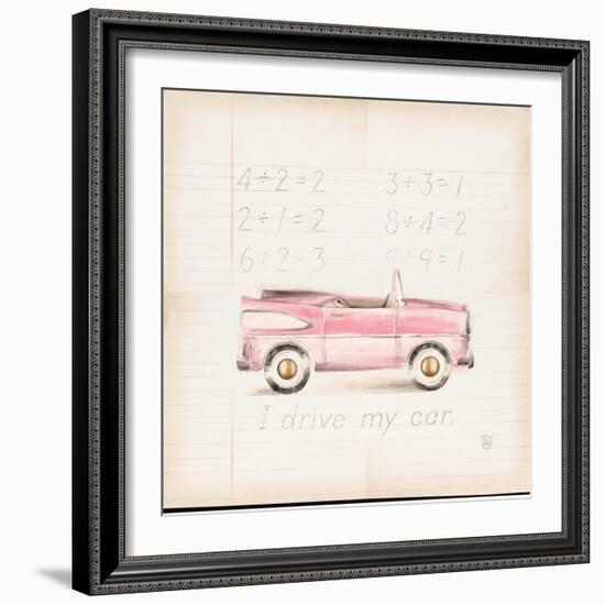 Pink Car-Lauren Hamilton-Framed Art Print