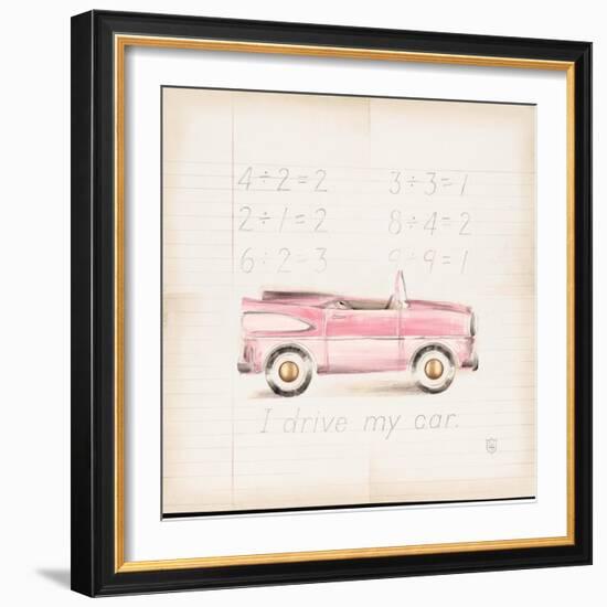 Pink Car-Lauren Hamilton-Framed Art Print