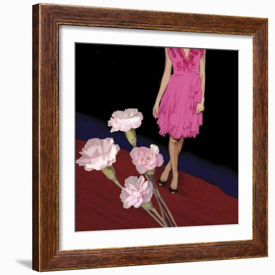 Pink Carnations, 2008-Marjorie Weiss-Framed Giclee Print