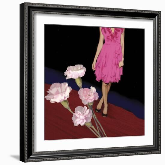 Pink Carnations, 2008-Marjorie Weiss-Framed Giclee Print