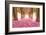 Pink Cherry Blossom Tunnel-null-Framed Art Print