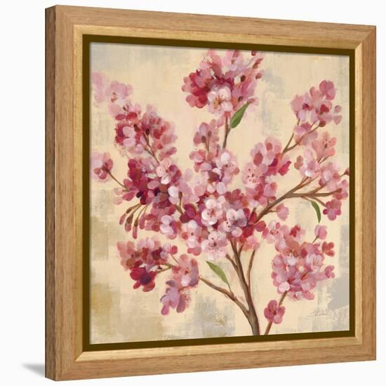 Pink Cherry Branch I-null-Framed Stretched Canvas