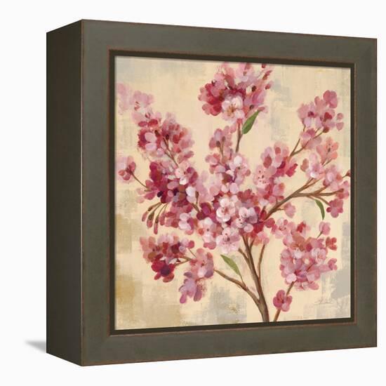 Pink Cherry Branch I-null-Framed Stretched Canvas