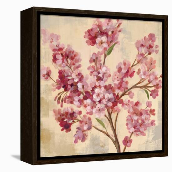 Pink Cherry Branch I-null-Framed Stretched Canvas