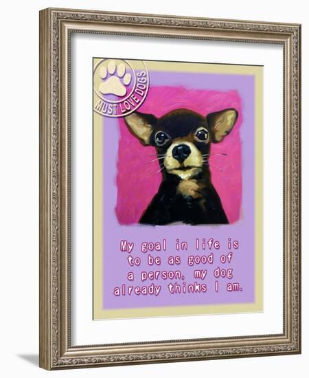 Pink Chihuahua-Cathy Cute-Framed Giclee Print