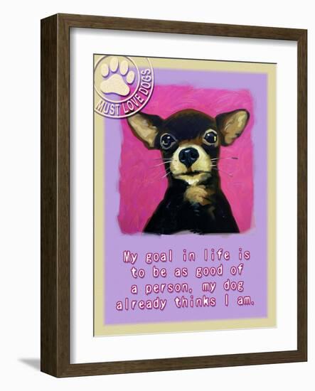 Pink Chihuahua-Cathy Cute-Framed Giclee Print