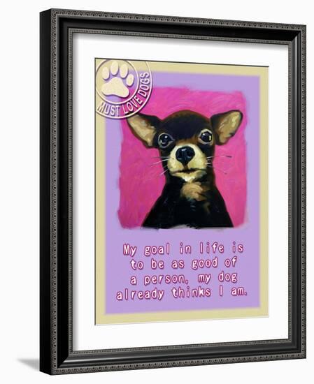 Pink Chihuahua-Cathy Cute-Framed Giclee Print