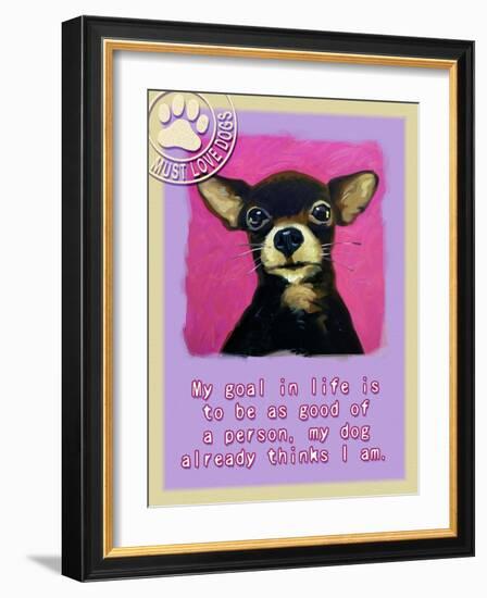 Pink Chihuahua-Cathy Cute-Framed Giclee Print