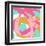 Pink Circular Strokes I-Megan Morris-Framed Art Print