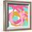 Pink Circular Strokes I-Megan Morris-Framed Art Print