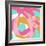 Pink Circular Strokes I-Megan Morris-Framed Art Print