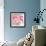 Pink Circular Strokes II-Megan Morris-Framed Art Print displayed on a wall