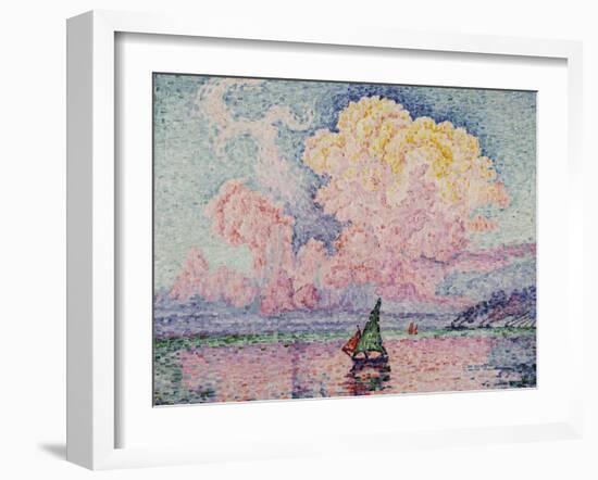 Pink Clouds, Antibes-Paul Signac-Framed Giclee Print