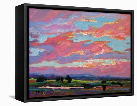 Pink Clouds Over the Foothills-Patty Baker-Framed Stretched Canvas