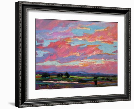 Pink Clouds Over the Foothills-Patty Baker-Framed Art Print