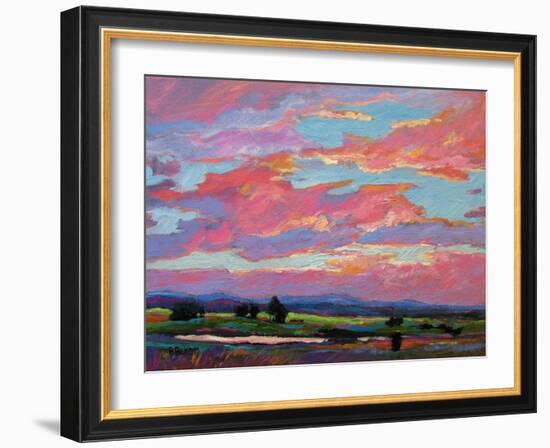 Pink Clouds Over the Foothills-Patty Baker-Framed Art Print