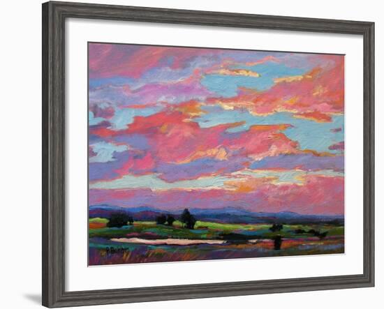 Pink Clouds Over the Foothills-Patty Baker-Framed Art Print