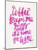 Pink Coffee Wine-Cat Coquillette-Mounted Giclee Print