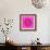 Pink Concentric Flower Center: Mandala Kaleidoscopic Design-tr3gi-Framed Art Print displayed on a wall