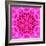 Pink Concentric Flower Center: Mandala Kaleidoscopic Design-tr3gi-Framed Art Print