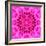 Pink Concentric Flower Center: Mandala Kaleidoscopic Design-tr3gi-Framed Art Print