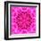 Pink Concentric Flower Center: Mandala Kaleidoscopic Design-tr3gi-Framed Art Print