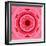 Pink Concentric Flower Center: Mandala Kaleidoscopic Design-tr3gi-Framed Art Print