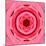 Pink Concentric Flower Center: Mandala Kaleidoscopic Design-tr3gi-Mounted Art Print