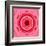 Pink Concentric Flower Center: Mandala Kaleidoscopic Design-tr3gi-Framed Art Print