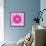 Pink Concentric Flower Center: Mandala Kaleidoscopic-tr3gi-Framed Art Print displayed on a wall