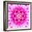 Pink Concentric Flower Center: Mandala Kaleidoscopic-tr3gi-Framed Art Print