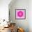 Pink Concentric Flower Center: Mandala Kaleidoscopic-tr3gi-Framed Art Print displayed on a wall