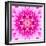 Pink Concentric Flower Center: Mandala Kaleidoscopic-tr3gi-Framed Art Print