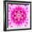 Pink Concentric Flower Center: Mandala Kaleidoscopic-tr3gi-Framed Art Print