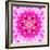 Pink Concentric Flower Center: Mandala Kaleidoscopic-tr3gi-Framed Art Print