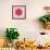 Pink Concentric Flower Center: Mandala Kaleidoscopic-tr3gi-Framed Art Print displayed on a wall