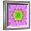 Pink Concentric Flower Center: Mandala Kaleidoscopic-tr3gi-Framed Art Print