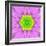 Pink Concentric Flower Center: Mandala Kaleidoscopic-tr3gi-Framed Art Print